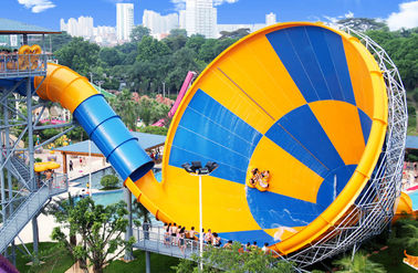 Tobogán acuático grande del tornado de la fibra de vidrio para el proveedor del equipo del parque de la aguamarina del parque del agua