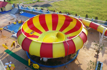 Toboganes acuáticos de la fibra de vidrio del parque de la aguamarina, Super Bowl de Waterpark de la altura del 19m para el parque del agua