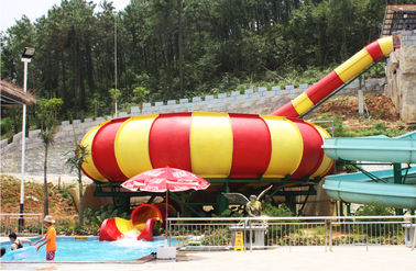 Toboganes acuáticos de la fibra de vidrio del parque de la aguamarina, Super Bowl de Waterpark de la altura del 19m para el parque del agua