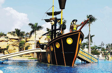 La aguamarina modificada para requisitos particulares del barco pirata/del corsario de la fibra de vidrio juega el equipo del parque del agua