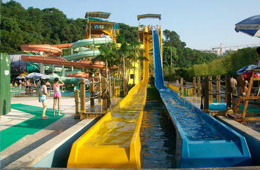 La diapositiva de alta velocidad/la diapositiva plástica del agua adulta para el parque del agua de la aventura/modificó el tobogán acuático para requisitos particulares