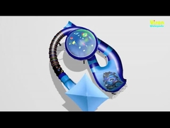 Deslizador de agua de fibra de vidrio para adultos con marco de acero al carbono galvanizado King Cobra Deslizador para parque acuático