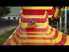 Deslizamientos de agua personalizados de fibra de vidrio / Parque de diversiones Boomerang Aqua Slide para Parque acuático gigante