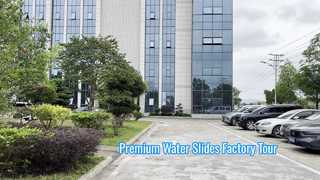 Fabricación de toboganes de fibra de vidrio premium de Vison Waterparks